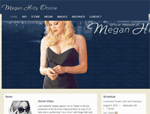 Tablet Screenshot of meganhiltyonline.com